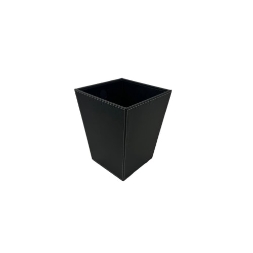 Papelera de lujo 14.5 cuartos, negro